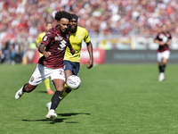 Valentino Lazaro during the Serie A 2024-2025 match between Torino and Lazio in Torino, Italy, on September 29, 2024 (