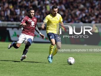 Mario Gila during the Serie A 2024-2025 match between Torino and Lazio in Torino, Italy, on September 29, 2024 (