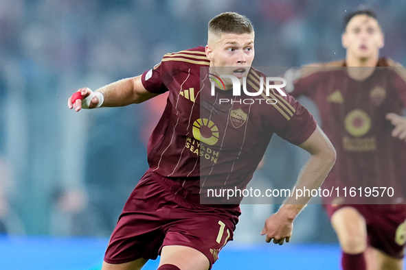 Artem Dovbyk of AS Roma during the UEFA Europa League 2024/25 League Phase MD1 match between AS Roma and Athletic Club at Stadio Olimpico on...