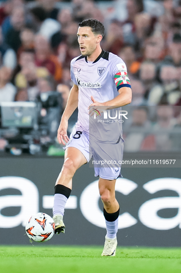 Oscar de Marcos of Athletic Club during the UEFA Europa League 2024/25 League Phase MD1 match between AS Roma and Athletic Club at Stadio Ol...