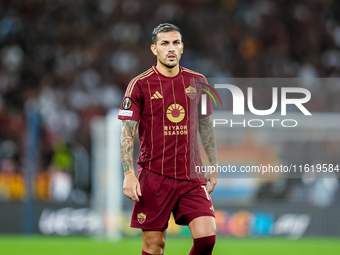 Leandro Paredes of AS Roma looks on during the UEFA Europa League 2024/25 League Phase MD1 match between AS Roma and Athletic Club at Stadio...