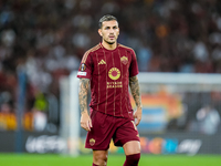 Leandro Paredes of AS Roma looks on during the UEFA Europa League 2024/25 League Phase MD1 match between AS Roma and Athletic Club at Stadio...