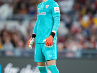 Julen Agirrezabala of Athletic Club looks on during the UEFA Europa League 2024/25 League Phase MD1 match between AS Roma and Athletic Club...