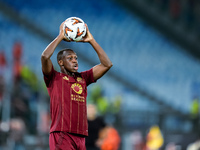 Saud Abdulhamid of AS Roma during the UEFA Europa League 2024/25 League Phase MD1 match between AS Roma and Athletic Club at Stadio Olimpico...