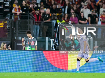 Aitor Paredes of Athletic Club celebrates after scoring first goal during the UEFA Europa League 2024/25 League Phase MD1 match between AS R...