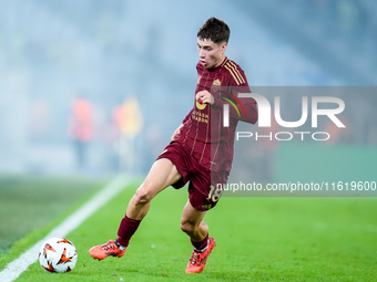 Matias Soule' of AS Roma during the UEFA Europa League 2024/25 League Phase MD1 match between AS Roma and Athletic Club at Stadio Olimpico o...