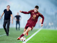 Matias Soule' of AS Roma during the UEFA Europa League 2024/25 League Phase MD1 match between AS Roma and Athletic Club at Stadio Olimpico o...