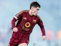 Matias Soule' of AS Roma during the UEFA Europa League 2024/25 League Phase MD1 match between AS Roma and Athletic Club at Stadio Olimpico o...