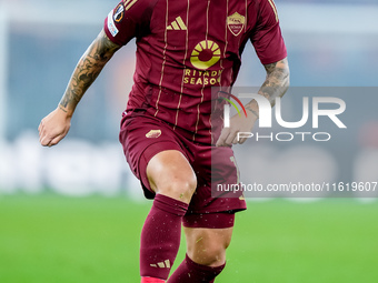 Leandro Paredes of AS Roma during the UEFA Europa League 2024/25 League Phase MD1 match between AS Roma and Athletic Club at Stadio Olimpico...