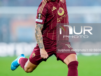 Leandro Paredes of AS Roma during the UEFA Europa League 2024/25 League Phase MD1 match between AS Roma and Athletic Club at Stadio Olimpico...