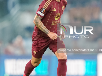 Leandro Paredes of AS Roma during the UEFA Europa League 2024/25 League Phase MD1 match between AS Roma and Athletic Club at Stadio Olimpico...