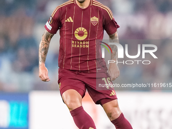 Leandro Paredes of AS Roma during the UEFA Europa League 2024/25 League Phase MD1 match between AS Roma and Athletic Club at Stadio Olimpico...