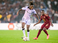 Nico Williams of Athletic Club during the UEFA Europa League 2024/25 League Phase MD1 match between AS Roma and Athletic Club at Stadio Olim...