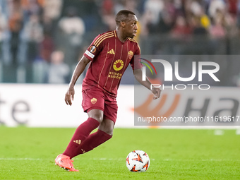 Saud Abdulhamid of AS Roma during the UEFA Europa League 2024/25 League Phase MD1 match between AS Roma and Athletic Club at Stadio Olimpico...