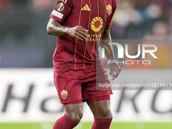 Saud Abdulhamid of AS Roma during the UEFA Europa League 2024/25 League Phase MD1 match between AS Roma and Athletic Club at Stadio Olimpico...