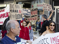 Thousands of people come together to demonstrate for the right to fair and affordable housing and an end to real estate speculation in Porto...