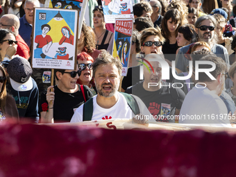 Thousands of people come together to demonstrate for the right to fair and affordable housing and an end to real estate speculation in Porto...