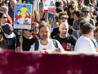 Thousands of people come together to demonstrate for the right to fair and affordable housing and an end to real estate speculation in Porto...