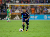 Cincinnati midfielder Lucho Acosta appears during the Major League Soccer match between FC Cincinnati and Los Angeles FC at TQL Stadium in C...