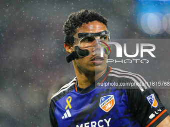 Nicholas Gioacchini appears during the Major League Soccer match between FC Cincinnati and Los Angeles FC at TQL Stadium in Cincinnati, Ohio...