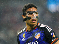 Nicholas Gioacchini appears during the Major League Soccer match between FC Cincinnati and Los Angeles FC at TQL Stadium in Cincinnati, Ohio...