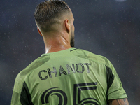 LAFC defender Maxime Chanot appears during the Major League Soccer match between FC Cincinnati and Los Angeles FC at TQL Stadium in Cincinna...