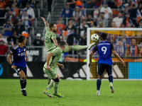 LAFC defender Maxime Chanot appears during the Major League Soccer match between FC Cincinnati and Los Angeles FC at TQL Stadium in Cincinna...