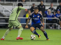 Cincinnati midfielder Lucho Acosta appears during the Major League Soccer match between FC Cincinnati and Los Angeles FC at TQL Stadium in C...