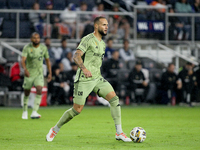 LAFC defender Maxime Chanot appears during the Major League Soccer match between FC Cincinnati and Los Angeles FC at TQL Stadium in Cincinna...