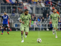 LAFC defender Eddie Segura appears during the Major League Soccer match between FC Cincinnati and Los Angeles FC at TQL Stadium in Cincinnat...