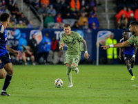 LAFC midfielder Mateusz Bogusz appears during the Major League Soccer match between FC Cincinnati and Los Angeles FC at TQL Stadium in Cinci...