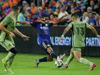 Nicholas Gioacchini appears during the Major League Soccer match between FC Cincinnati and Los Angeles FC at TQL Stadium in Cincinnati, Ohio...