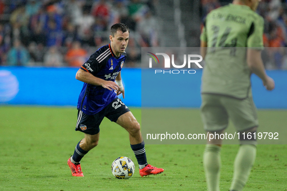 Cincinnati midfielder Pavel Bucha is seen during the Major League Soccer match between FC Cincinnati and Los Angeles FC at TQL Stadium in Ci...