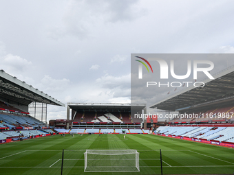 A general view of the ground during the Barclays FA Women's Super League match between Aston Villa and Tottenham Hotspur at Villa Park in Bi...