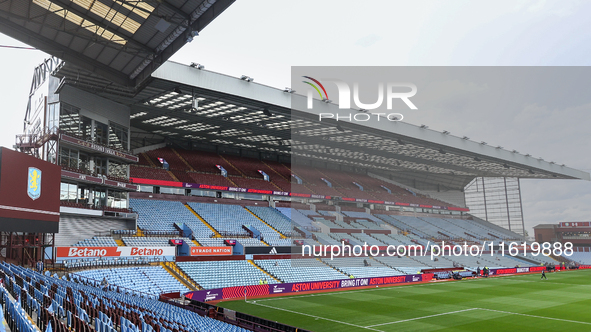 A general view of the ground during the Barclays FA Women's Super League match between Aston Villa and Tottenham Hotspur at Villa Park in Bi...