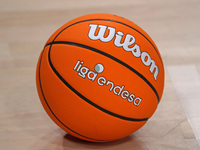 The official ball of the Liga Endesa during the match between FC Barcelona and Coviran Granada, corresponding to week 1 of the Liga Endesa,...