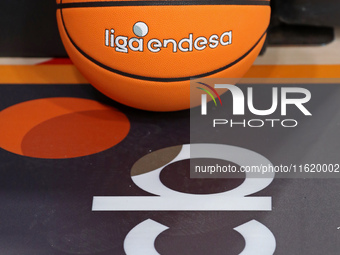 The official ball of the Liga Endesa during the match between FC Barcelona and Coviran Granada, corresponding to week 1 of the Liga Endesa,...