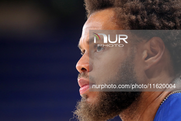 Justin Anderson plays during the match between FC Barcelona and Coviran Granada, corresponding to week 1 of the Liga Endesa, at the Palau Bl...