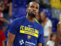 Kevin Punter plays during the match between FC Barcelona and Coviran Granada, corresponding to week 1 of the Liga Endesa, at the Palau Blaug...