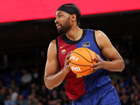 Jabari Parker plays during the match between FC Barcelona and Coviran Granada, corresponding to week 1 of the Liga Endesa, at the Palau Blau...