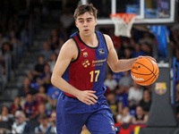 Juan Nunez plays during the match between FC Barcelona and Coviran Granada, corresponding to week 1 of the Liga Endesa, at the Palau Blaugra...