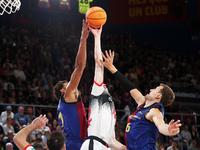 Jan Vesely and Jabari Parker play during the match between FC Barcelona and Coviran Granada, corresponding to week 1 of the Liga Endesa, at...