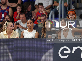 Ellie Roebuck, Esmee Brugts, and Kika Nazareth during the match between FC Barcelona and Coviran Granada, corresponding to week 1 of the Lig...