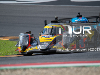 Manuel Maldonado (GBR), Charles Milesi (FRA), and Arthur Leclerc (MCO) of team Panis Racing drive an Oreca 07 - Gibson during an ELMS in Mug...