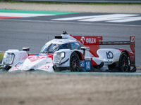 Jonny Edgar (GBR), Louis Deletraz (CHE), and Robert Kubica (POL) of team AO by TF drive an Oreca 07 - Gibson during an ELMS in Mugello (