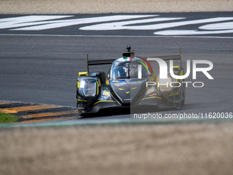 Jonas Ried (DEU), Maceo Capietto (FRA), and Matteo Cairoli (ITA) of team Iron Lynx - Proton drive an Oreca 07 - Gibson during an ELMS in Mug...