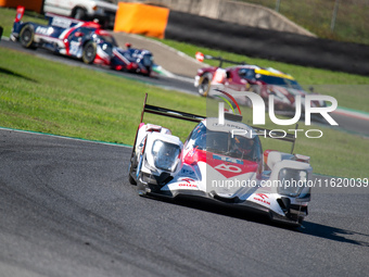 Jonny Edgar (GBR), Louis Deletraz (CHE), and Robert Kubica (POL) of team AO by TF on an Oreca 07 - Gibson during a race of ELMS in Mugello (