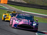 Martin Berry (SGP), Lorcan Hanafin (GBR), and Jonathan Adam (GBR) of the team Grid Motorsport by TF drive an Aston Martin Vantage AMR LMGT3...