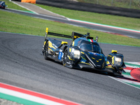 Jonas Ried (DEU), Maceo Capietto (FRA), and Matteo Cairoli (ITA) of team Iron Lynx - Proton on an Oreca 07 - Gibson during a race of ELMS in...