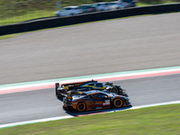 Michael Wainwright (FRA), Riccardo Pera (ITA), and Davide Rigon (ITA) of team GR Racing on a Ferrari 296 LMGT3 during a race of ELMS in Muge...